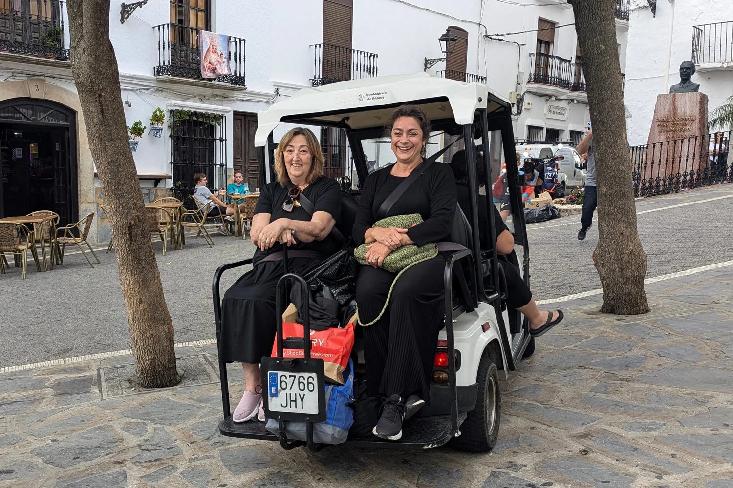 Buggie del Ayuntamiento de Casares para acceder al centro cultural Blas Infante, donde tiene lugar el Festival Nuevo Cine Andaluz