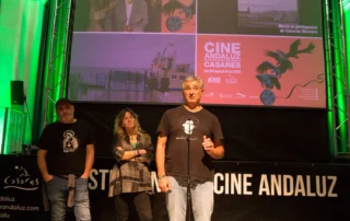 Proyección de "María la Portuguesa", con Amaranta Cano, Eduardo Montero y Ángel del Río (Casares, 2025)