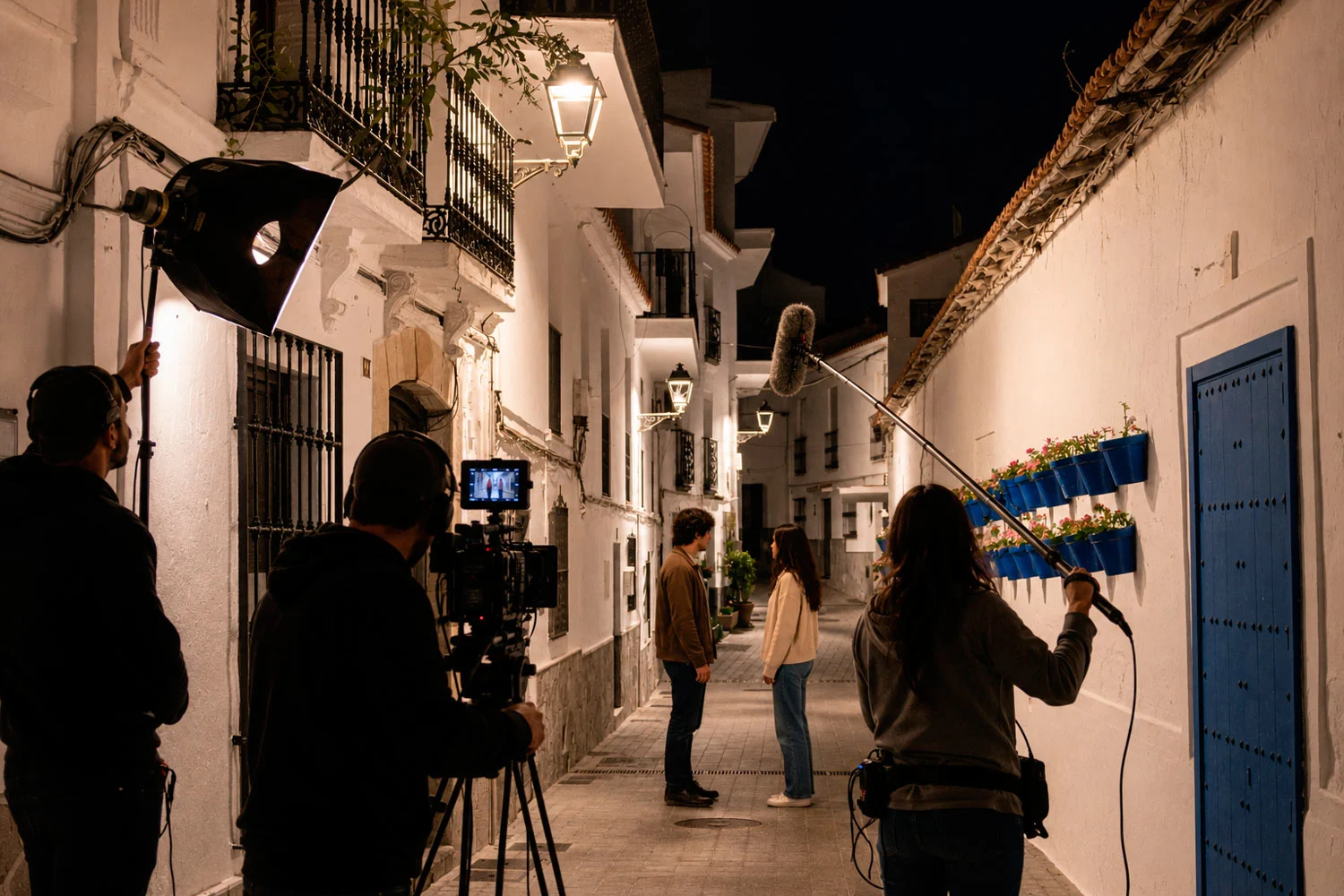 Rodaje de película en Casares