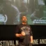 Alexis Morante durante la presentación de su película "Es el enemigo?" (Casares, octubre de 2025)